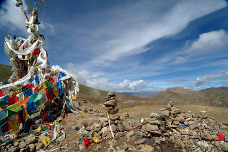 DSCF0007-1 Tibet, Gebetsfahnen
